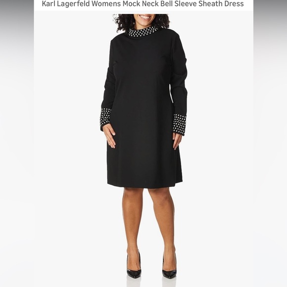 Karl Lagerfeld Dresses & Skirts - Karl Lagerfeld Black Dress with Pearl Details
